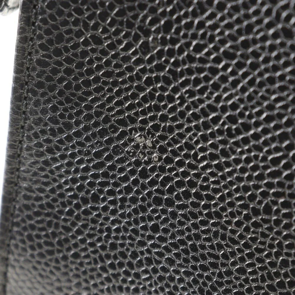 CHANEL Black Caviar Leather Bag